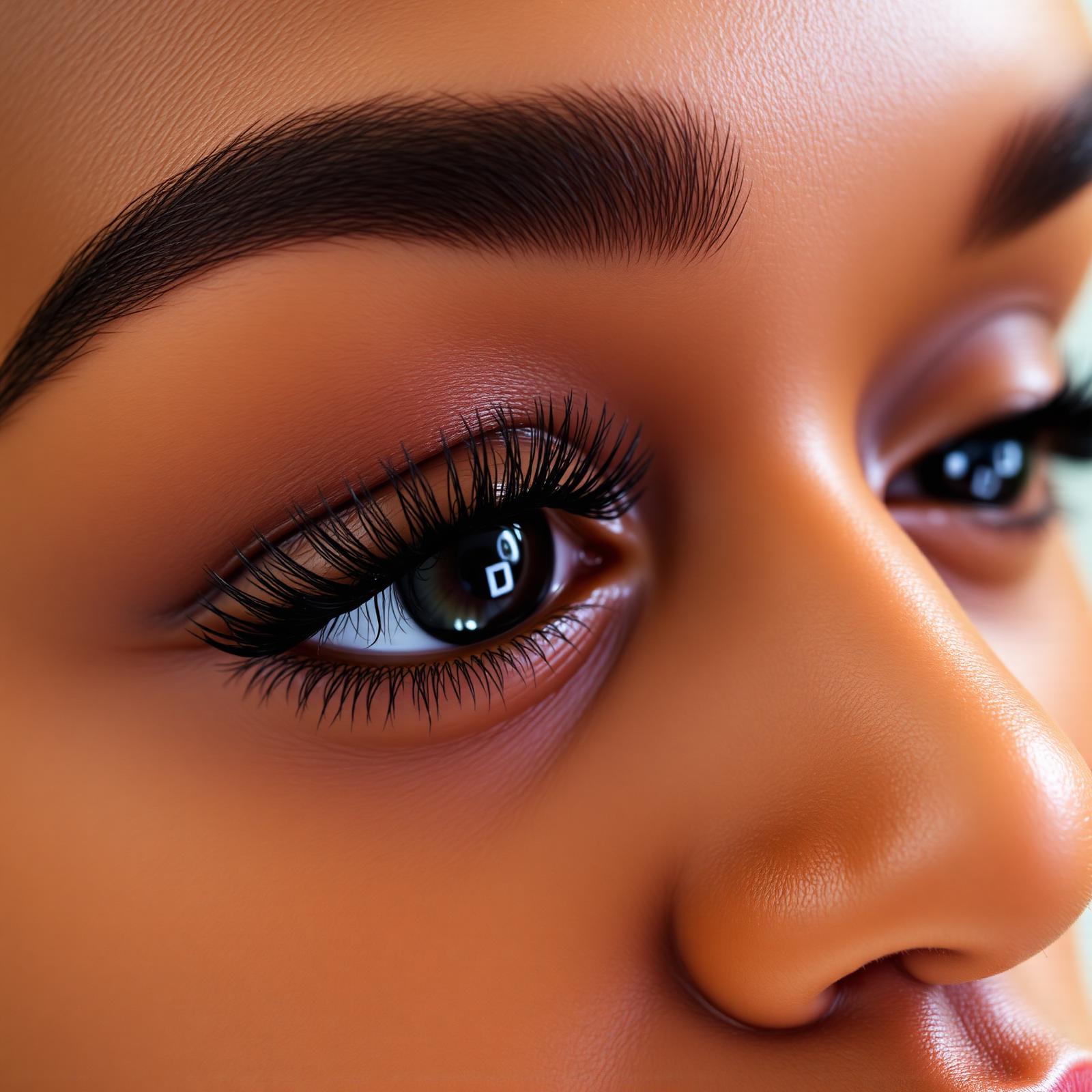 Classic lash extensions client result at Lash Box Syosset